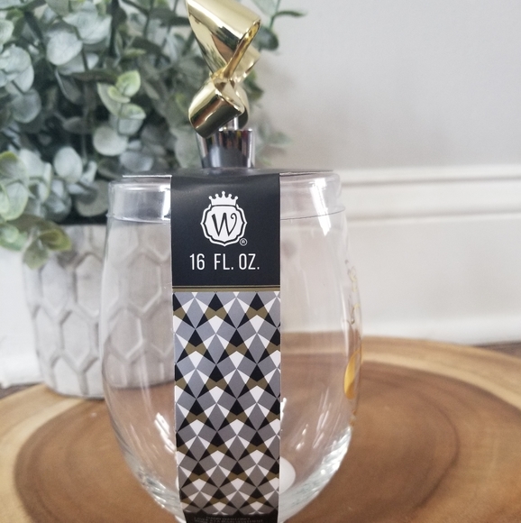 🥂NEW 16oz Stemless wine glass w/ bottle topper - Picture 2 of 3